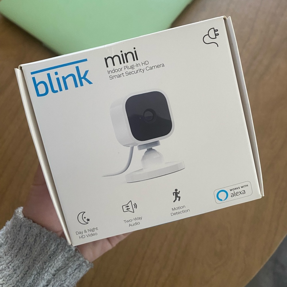Blink Mini Indoor Plug In HD Smart Security Camera